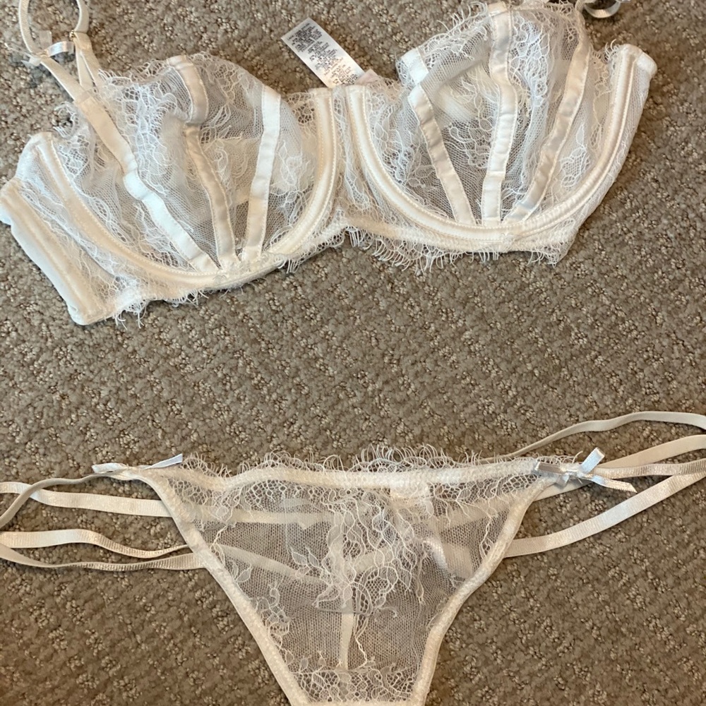 ASOS Bridal bra and bottoms set